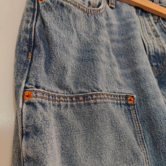 Rare RE/DONE "The Shortie" Jeans (Wide Leg) sz 27 - Picture 3 of 9